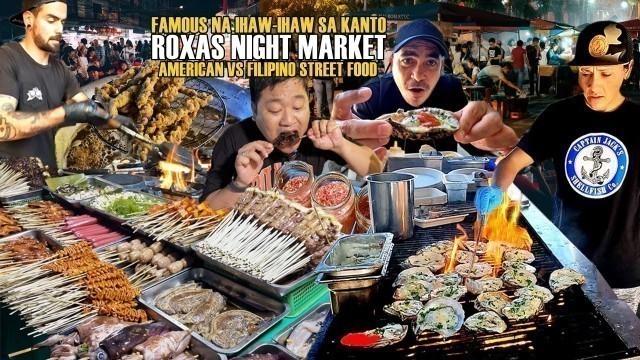 'Filipino Street Food at Roxas Night Market in Davao City! CHEAPEAST Street Food Market in the WORLD!'