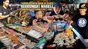 'Filipino Street Food at Roxas Night Market in Davao City! CHEAPEAST Street Food Market in the WORLD!'