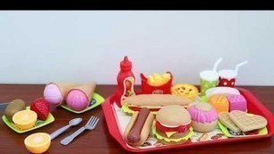 'D-FantiX Fast Food Toys Playset, 48Pcs Pretend Play Food Toy'