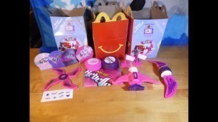 'McDonald\'s NERF REBELLE Happy Meal Toys 2015 opening unboxing fast food toys Unboxalot 138'