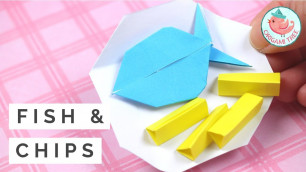 'Origami Fish & Chips! How to Fold an Origami Paper Fish Meal - Origami Food Tutorial'