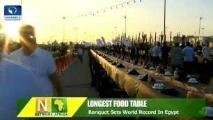 'Egypt Sets Longest Food Table To Break Fast'