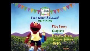 'Elmo\'s World: Food, Water, and Exercise! - DVD Menu Walkthrough'