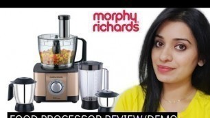 'Morphy Richards Icon Food Processor Review | Unboxing / Installation / Demo'