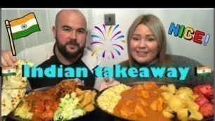 'Indian takeaway, Indian food mukbang uk'