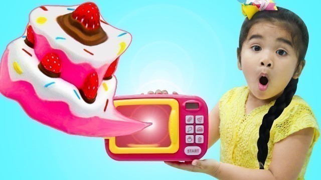 'Suri Pretend Play w/ Squishy Food Ice Cream & Birthday Cake Toys'