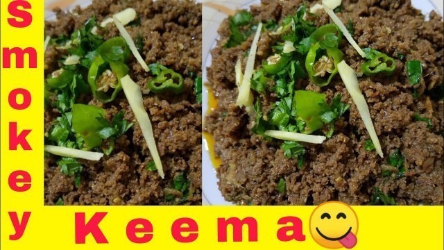 'Dum keema recipe|| Smokey keema recipe by kiran\'s food gallery'