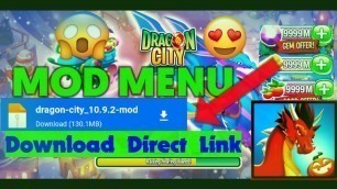 'Dragon City Mod Menu Latest Version 10.9.2 || Unlimited Money + Gems + Foods & More'