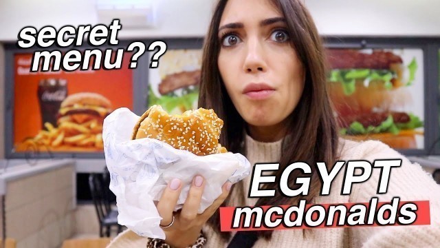 'Trying WEIRD FOOD at Mcdonalds in EGYPT?!'
