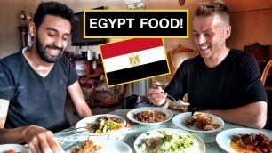 'Trying EGYPT FOOD! اجنبى يأكل أكل مصرى'