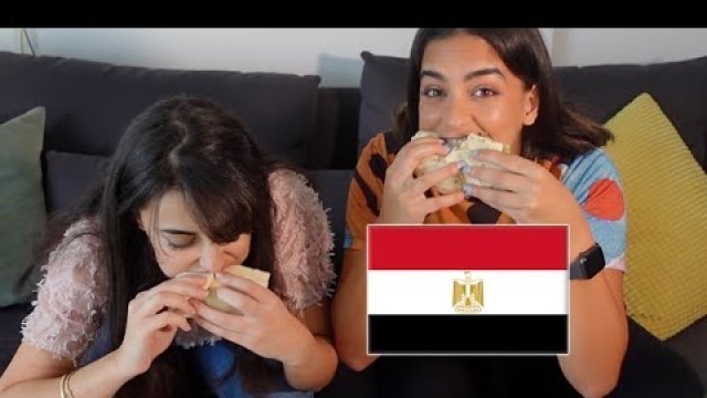 'جربنا اكل مصري لاول مرة! *ما فهمنا شي*  Lebanese girls try Egyptian food for the first time'