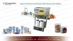 'plastic tray sealer machine for food industry|cup sealing machine for small business'