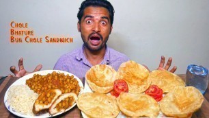 'Epic Chole Bhature, Basmati Rice & Bun Chole Sandwich Eating Challenge | Food Competition India'