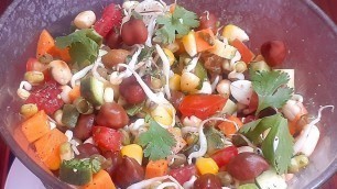 'Rich protein breakfast | navaratna salad | healthy diet breakfast receipe  in tamil | diet salad |'