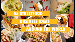 '55 Streetfood Business Ideas Around the World |That Can Be Turned into a Business|Market Stall Ideas'