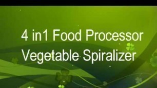 '4 in 1 Food Processor Vegetable Spiralizer'