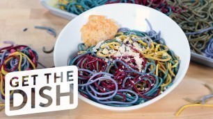 'How to Make Naturally-Dyed Rainbow Pasta | Get the Dish'