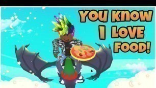 'YOU KNOW I LOVE FOOD | ROBLOX | MEME (ADOPT ME SHADOW DRAGON ) 