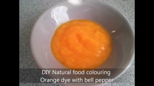 'DIY Natural food colouring - Orange with bell pepper'