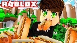 'ROBLOX EATING SIMULATOR! How much can he eat!?'