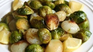 'Brussels Sprouts Roasted with Cipollini Onions Recipe - Roasted Brussels Sprouts'
