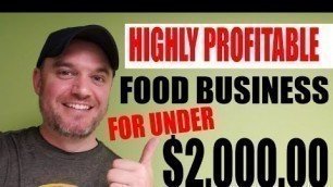 'Extremely Profitable small food business ideas Series: Small Investment Food cart'