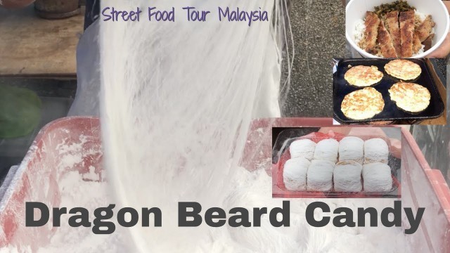 'How to Make a Dragon\'s Beard Candy | Street Food Malaysia | janggut naga | 龙胡子'