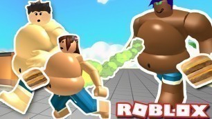 'THE FATTEST COUPLE ON ROBLOX | Eating Simulator | All you can eat | Funny moments'