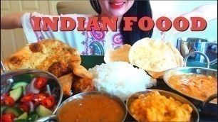 'ASMR EATING INDIAN FOOD | CURRY | NAAN | MASALA CHAI NO TALKING'