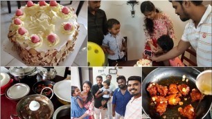 'My birthday vlog and preparing 10 varities of non veg food for friends, Ice cream cake/ Jega life'