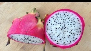 'HOW TO CUT DRAGON FRUIT EASILY ? !'