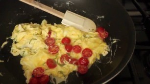 'Food Wishes Recipes - Summer Scrambled Eggs Recipe - How to Make Cherry Tomato, Basil, and Feta Scrambled Eggs'