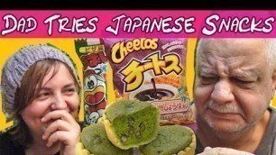 'EGYPTIAN DAD TRIES JAPANESE SNACKS FOR THE FIRST TIME - Candy vlog reaction to tokyo junk food'