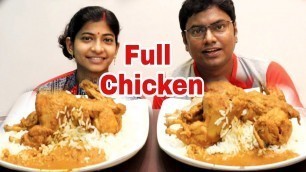 'Full Chicken Curry Rice Eating Challenge | Indian Food Eating Competition | Tasty and Spicy'