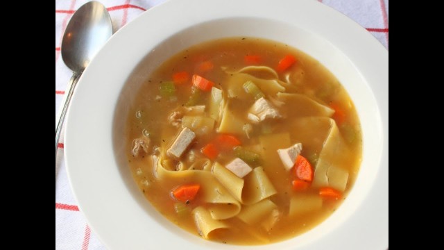 'Roasted Chicken Broth Recipe - Part 1 of How to Make Chicken Noodle Soup'