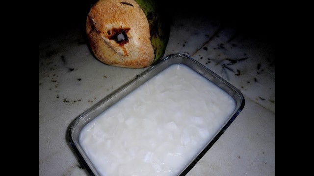 'TENDER COCONUT PUDDING|EASY PUDDING|ZIYARA FOOD GALLERY|'