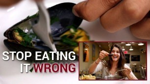 'The Best Way to Eat Mussels - Stop Eating it Wrong, Episode 30'