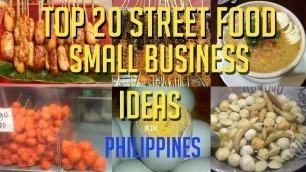 'Top 20 Street Food Small business Ideas Philippines'