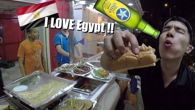 'Drinking beer in Egypt!? / street food/ is Egypt safe at night?'