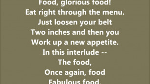 'Food Glorious Food Karaoke / Instrumental Oliver'