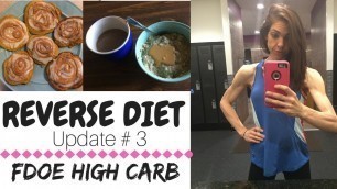 'Reverse Diet Update 3 - FDOE HIGH CARBS'