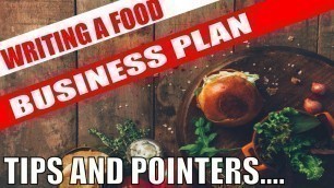 'Writing a business plan for food small business Examples of what to write'