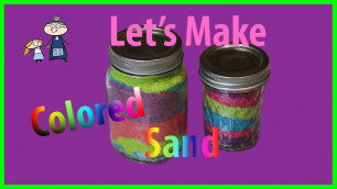 'How to make COLORED SAND with Food Coloring ~ DIY Colored Sand for Sand Art ~ Sand Art for Kids'