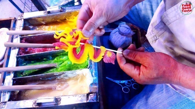 'Amazing Skill Handmade Animal Sugar Candy Toy (Dragon) Thai Street Food Dessert | Food Good Taste'