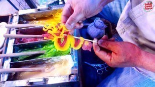 'Amazing Skill Handmade Animal Sugar Candy Toy (Dragon) Thai Street Food Dessert | Food Good Taste'