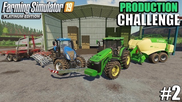 'Baling Hay and Straw for Power Food | Production Challenge | Farming Simulator 19 | #2'
