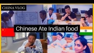 'Chinese Eating Indian food with HAND for the first time and then
