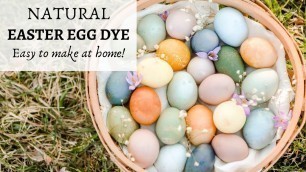 'How To Make Natural Easter Egg Dye | NATURAL EASTER EGG DYE FROM SCRATCH'