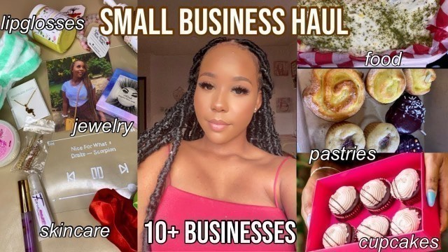 'LOCAL SMALL BUSINESS HAUL (jewelry, skincare products , food)|| Love Shae ♡'