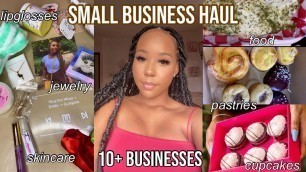 'LOCAL SMALL BUSINESS HAUL (jewelry, skincare products , food)|| Love Shae ♡'
